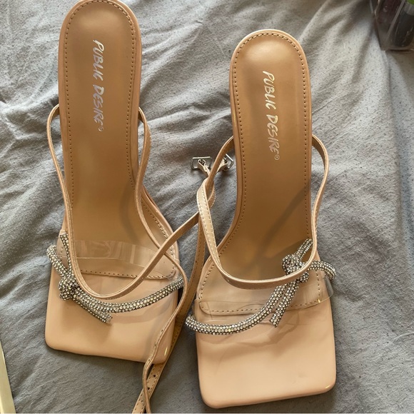 Public Desire Shoes - public desire sparkly kitten heels